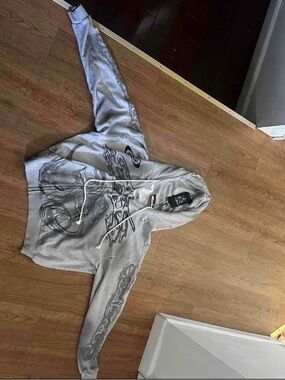 Gray Hellstar Yoga Zipup Hoodie